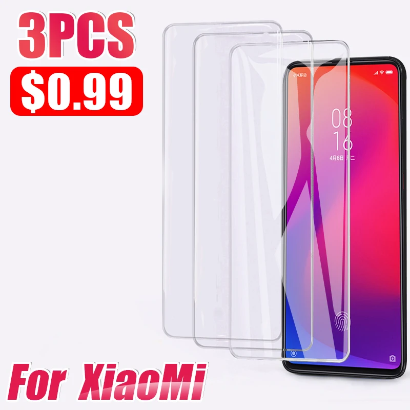 Закаленное стекло с полным покрытием для Xiaomi 8 9 SE Pro Lite CC9 E pocophone F1 A1 A2 A3 Note 10