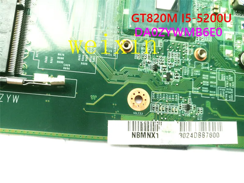 DA0ZYWMB6E0 материнская плата для ноутбука ACER Aspire E5 771 771G Core GT820M I5 5200U SR23Y DDR3 100% тесты