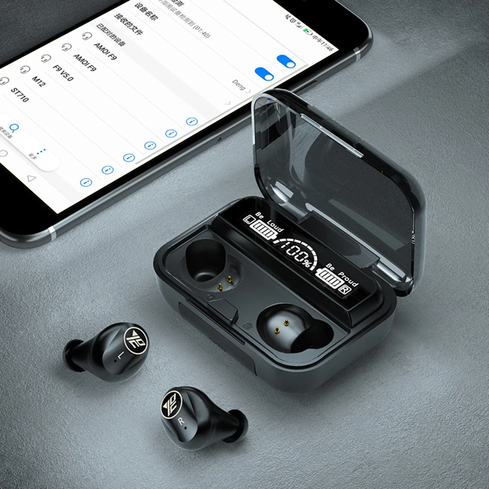 

TWS M16 LED Display Bluetooth 5.1 Earphones with Charging Box Stereo Earbuds