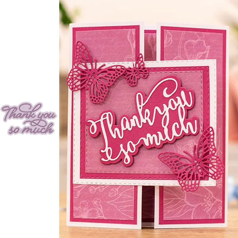 Огромное спасибо за слова металлические штампы для скрапбукинга и изготовления