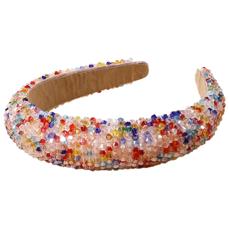 

Rhinestone Crystal Diamond Headband for Women Bejewelled Hair Hoop Colorful Handmade Hair Band Hair Accessories