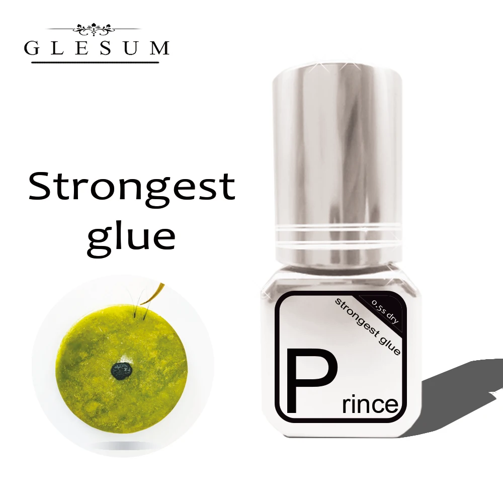 Glesum Новая технология самый прочный и долгий сохранитель времени 0.5с-1с Быстро-сушащий принц Глазная наращивание ресниц клей салон лоскутный клей.