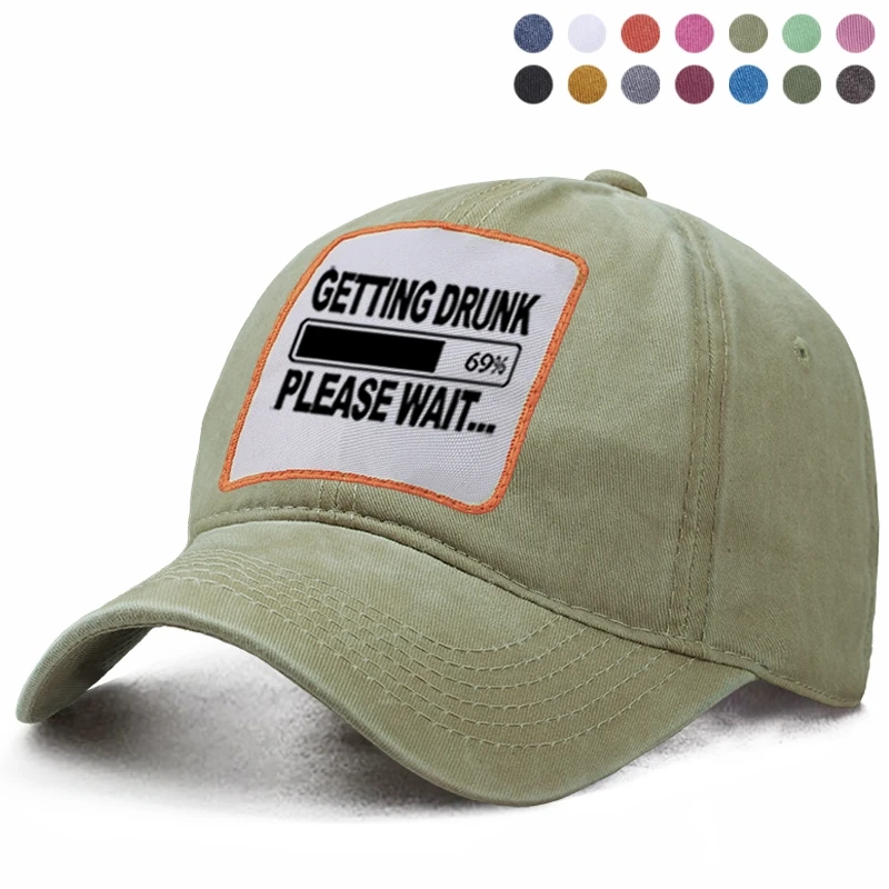 Напиться-пожалуйста подождите пиво бейсболка Кости папа водитель грузовика