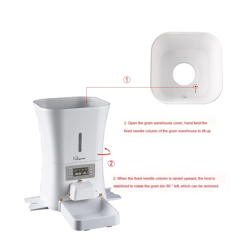 

Automatic Pet Feeder Dog Feeder Cat Automatic Feeder Timing Set 8L Large Capacity Detachable Cat bowl