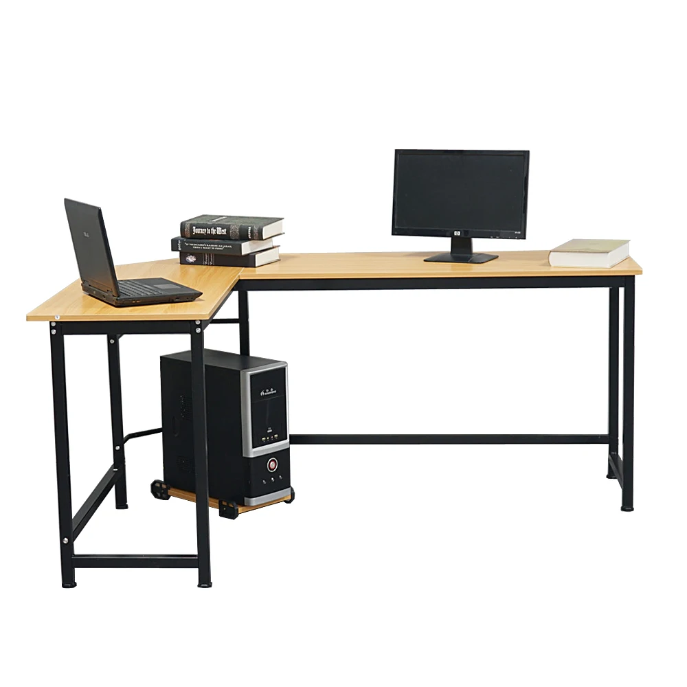 

Two Colors L-ShapedL-Shaped Desktop Computer Desk Computer Table PC Desk Rotating Corner Desk & Modern Office Study