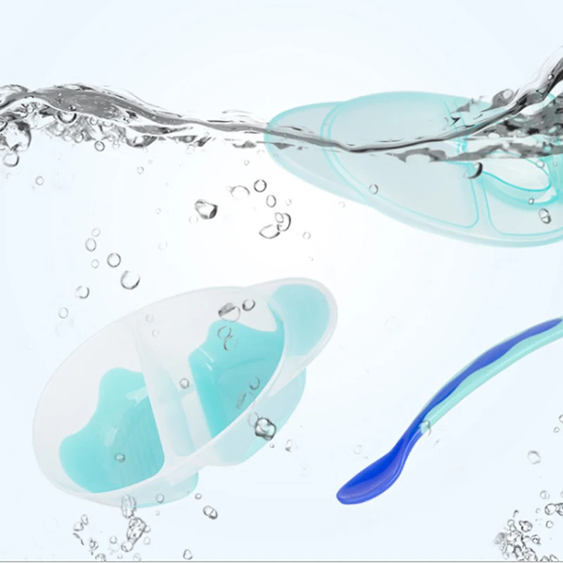 Temperature Sensing Feeding Spoon Baby Learning Dishes Kids Safety Dinnerware Set Children Training Tableware With Suction Cup | Мать и