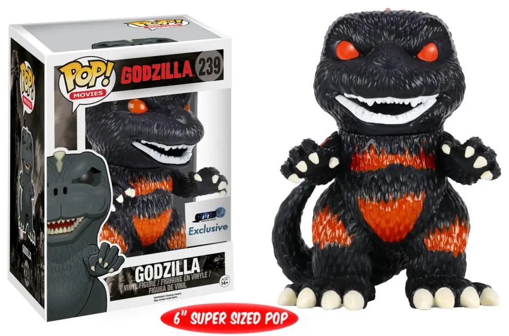 239R with box FUNKO POP GODZILLA stranger things фигурка игрушки Коллекция Модель Виниловая фигурка Коллекционная модель с коробкой - Color: 239R with box