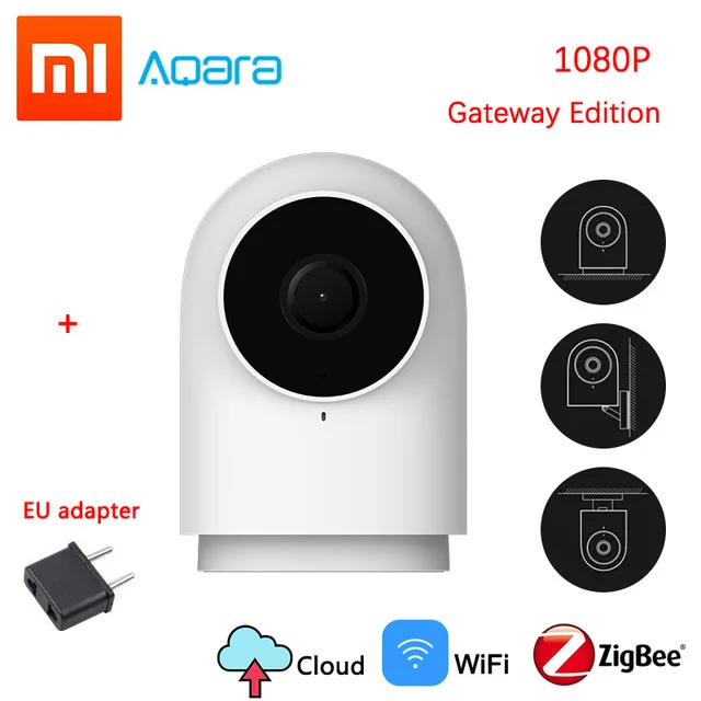 G2 Camera Xiaomi Aqara комплекты умного дома шлюз 3 хаб камера настенный беспроводной переключатель двери окна сенсор дверной звонок беспроводной релейный модуль домашний комплект - Цвет: G2 Camera