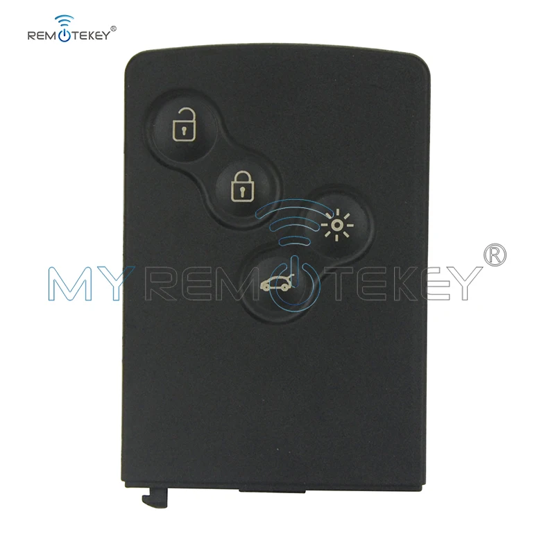 Смарт брелок Remtekey чехол для автомобильного ключа с 4 кнопками черный Renault Megane Koleos 2