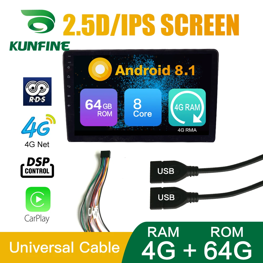 Octa Core Android 10 0 4 Гб ОЗУ 64 ПЗУ 9 дюймов радио видеоплеер Универсальный Авто Стерео GPS