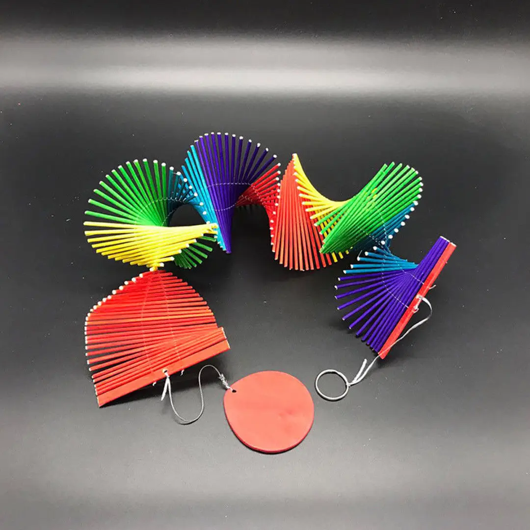 

High quality Decorative Twisted Rainbow 80*50*8cm Wind Chime Pendant Garden Kindergarten 2018 New Newest Useful