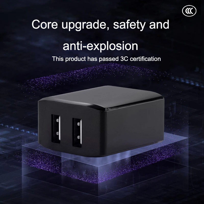 

2USB Fast Cell phone charger Single/dual port charging Adapter For ios Android huawei xiaomi Universal usb interface device