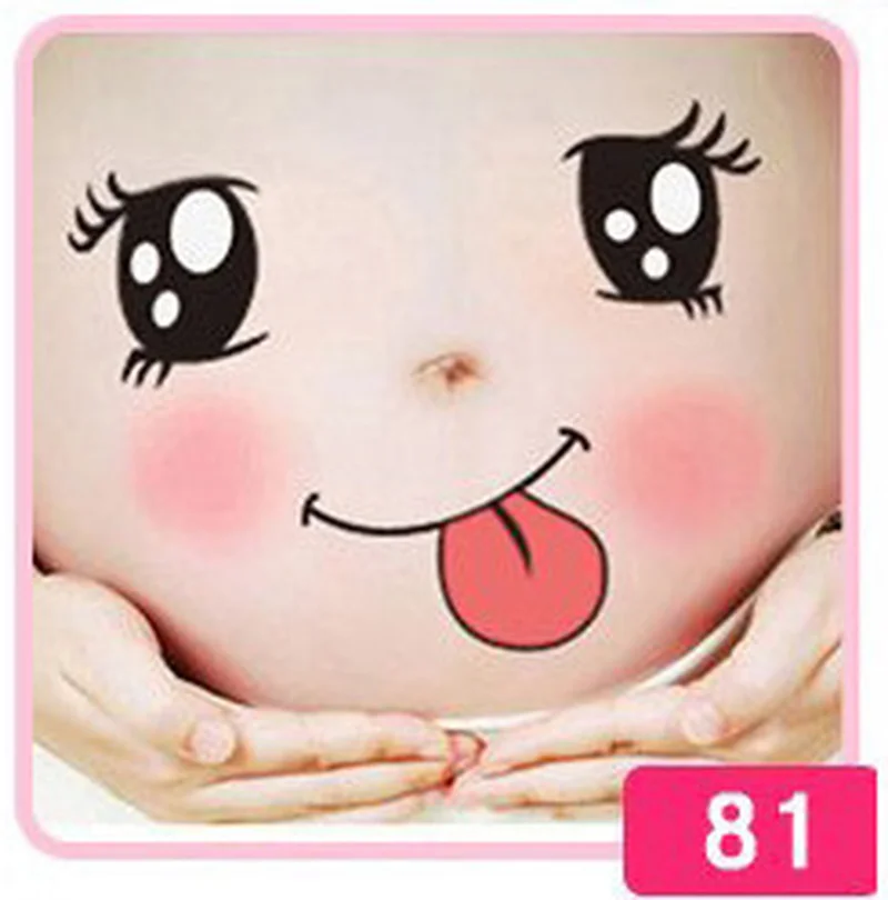 Временная тату-наклейка на живот для беременных женщин | Красота и здоровье