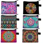 Кошелек для монет с цветочным 3D принтом мандалы, Женский Портативный кошелек для покупок, чехол для монет, чехол для удостоверения личности, кошелек с разноцветным узором, сумочка для монет в подарок