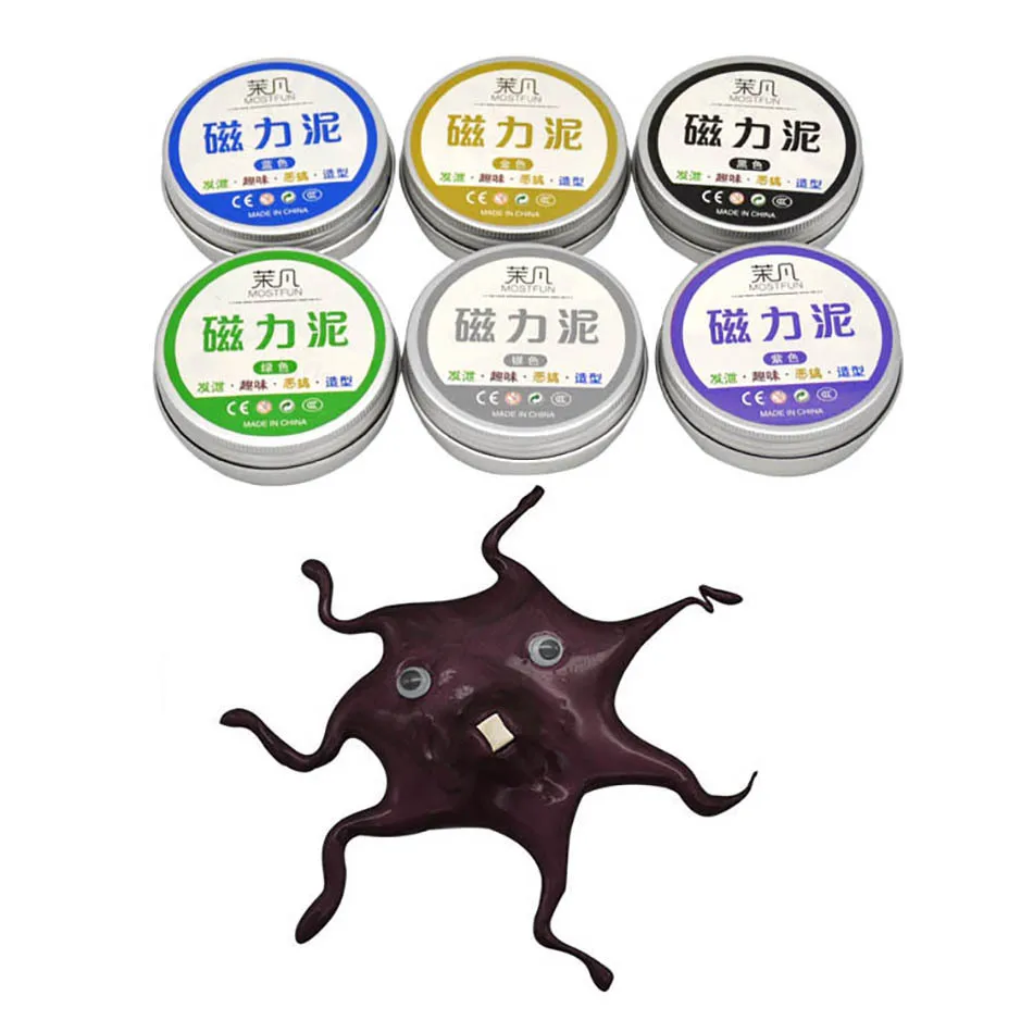 

Magic touch mud can be shaped and adsorbed to swallow plasticine for children to decompress educational toy mud