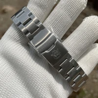 steeldive brand 20mm stainless steel replacment bracelet signed buckle folding clasp with safety for dive watches