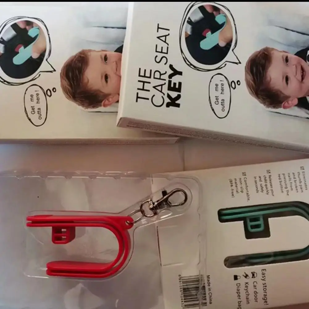 

Universal Professional Baby Car Seat Belt Keychain Safety Buckle Key Belt Child Kids Keychain Unlocker Safety Belt Accessories