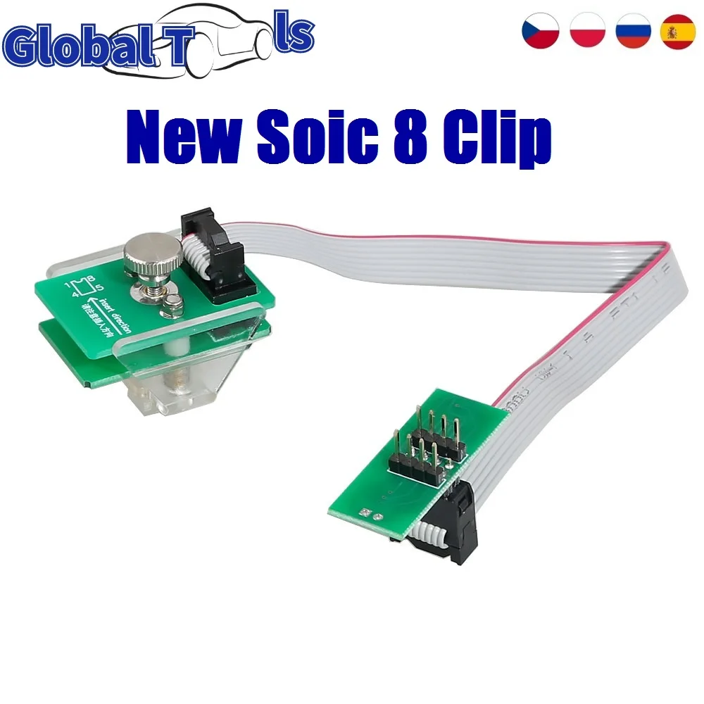 8Pin линия Зажим Soic 8 SOP8 Тесты зажим для Eeprom адаптер ЭСППЗУ soic разъем