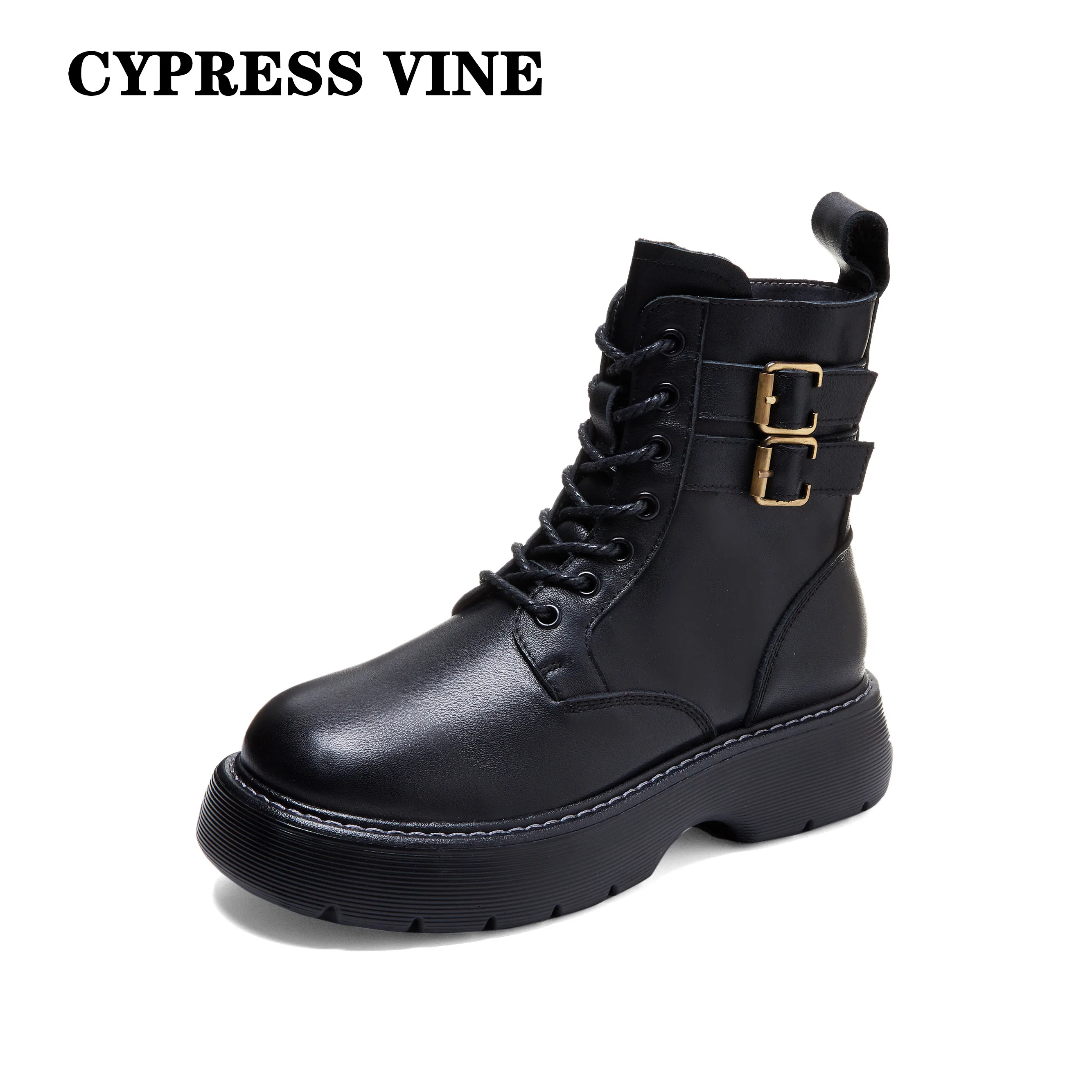 

Женские ботинки челси из натуральной коровьей кожи Cypress Vine, на весенне-осенне-зимней подошве из искусственной кожи, ручной работы, Размеры ...