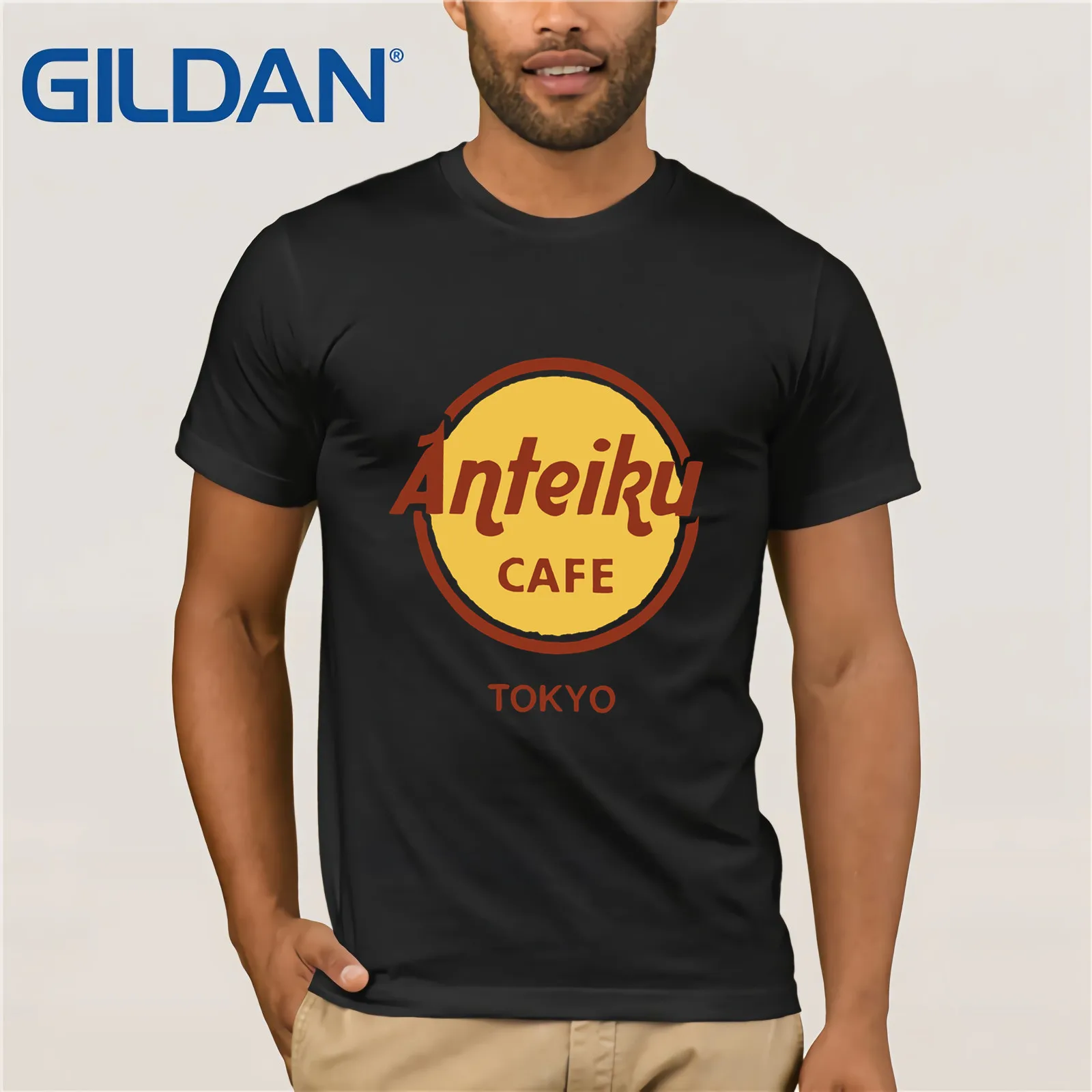 Anteiku coffee футболка с изображением японского аниме Kaneki кэна Мужская короткими