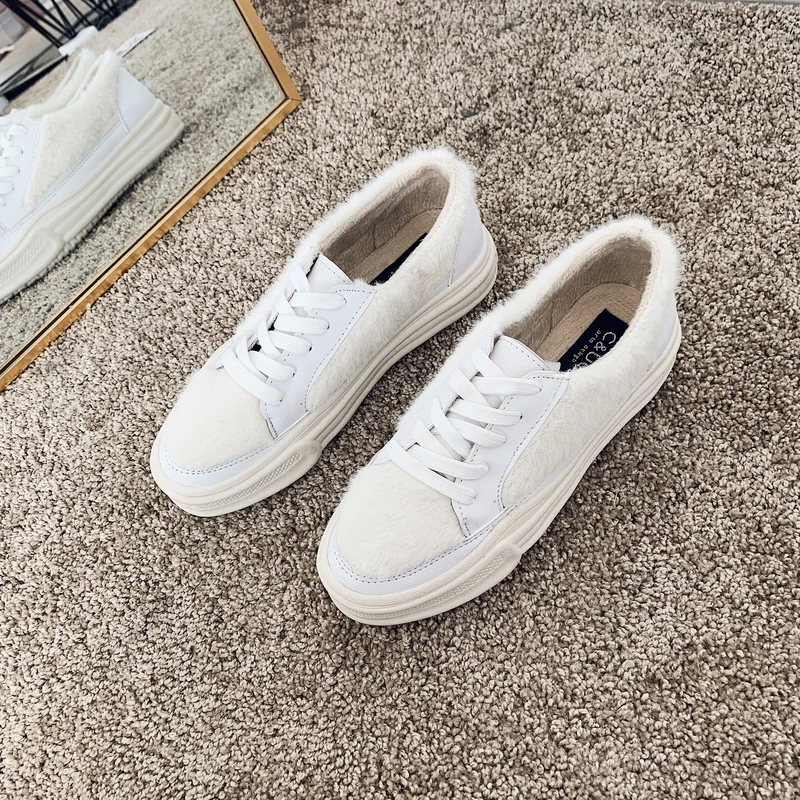 Кроссовки женские с бархатной подкладкой Повседневная модная дамская обувь в