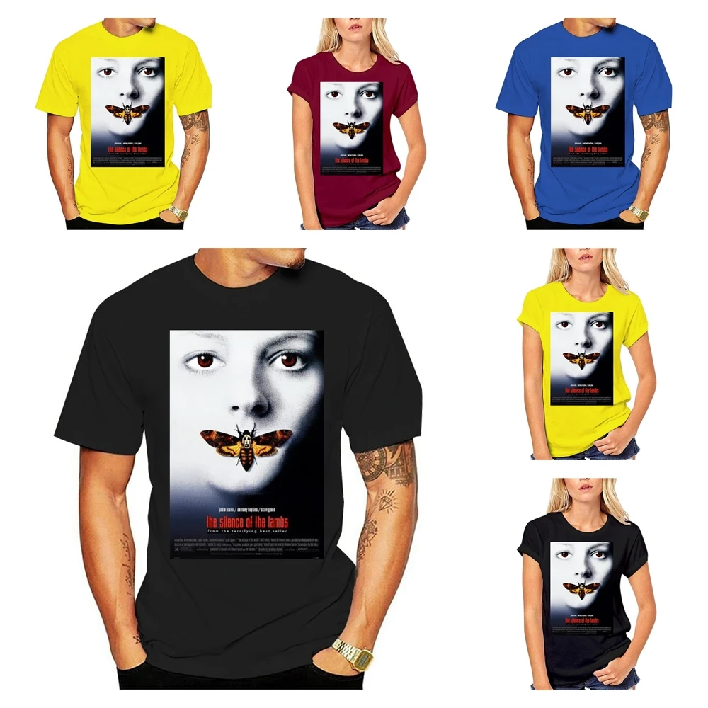 Постер с классическим фильмом Молчание ягнят футболка ужасным Ганнибал Лектер