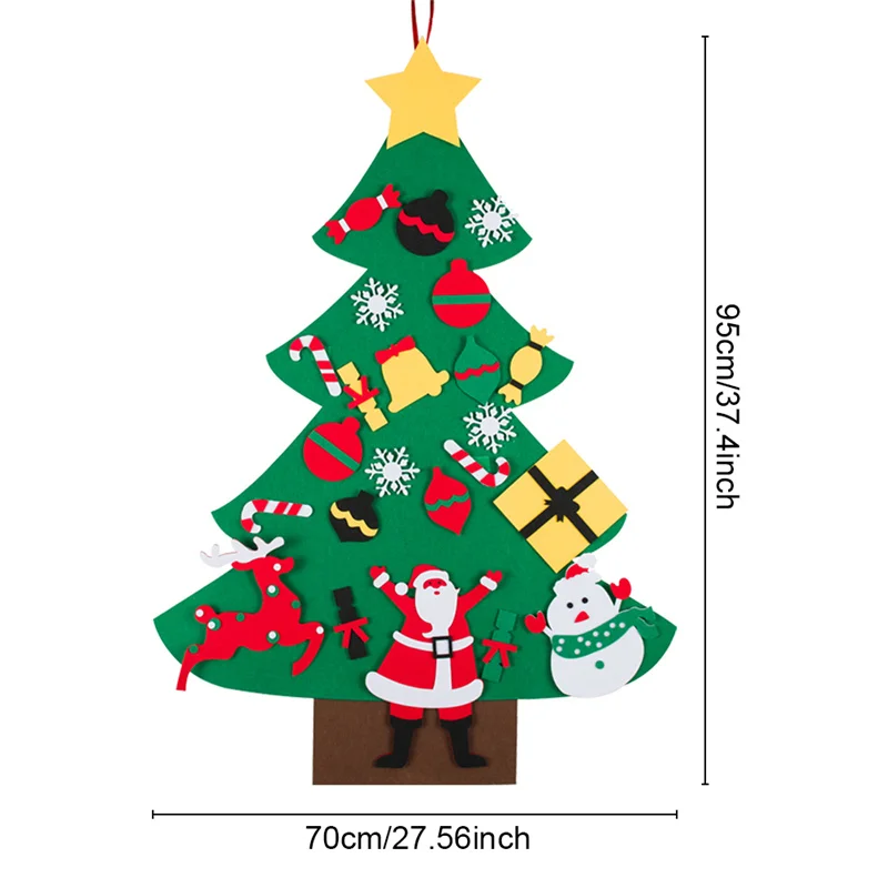 DIY войлочные Рождественские елки новогодние подарки Детские игрушки
