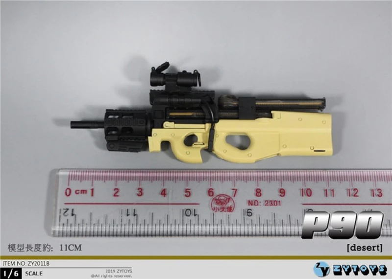 

1:6 весы FN P90 пистолет оружие пластмассовые игрушечные модели для детей возрастом от 12 "фигурку нельзя съемки