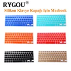 Силиконовый чехол для клавиатуры RYGOU, защита для Macbook Pro 13 15 17 Retina Mac Air 13