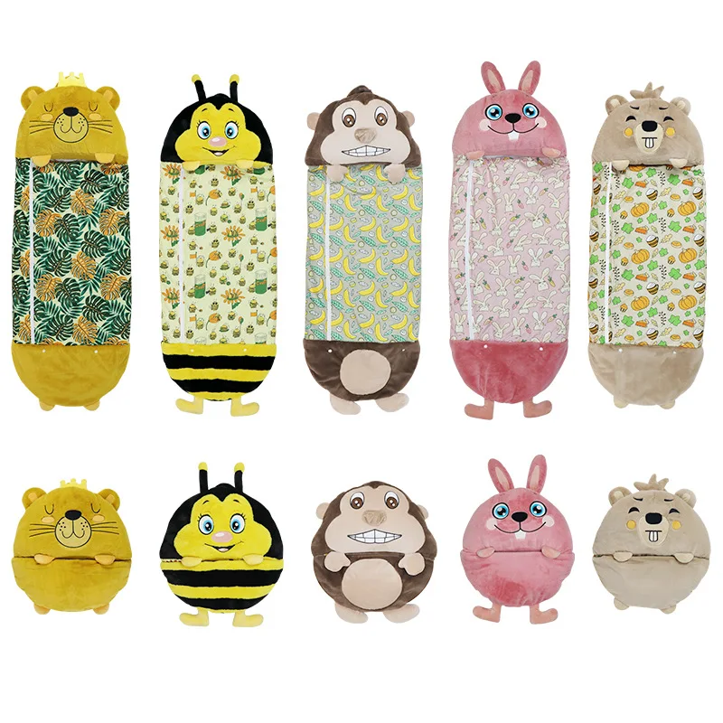 

Childrens Sleeping Bag Sleeping Bag New Style Children Lazy Warm Sleeping Bag Sleep Suit Children Christmas Pillow Dropshipping