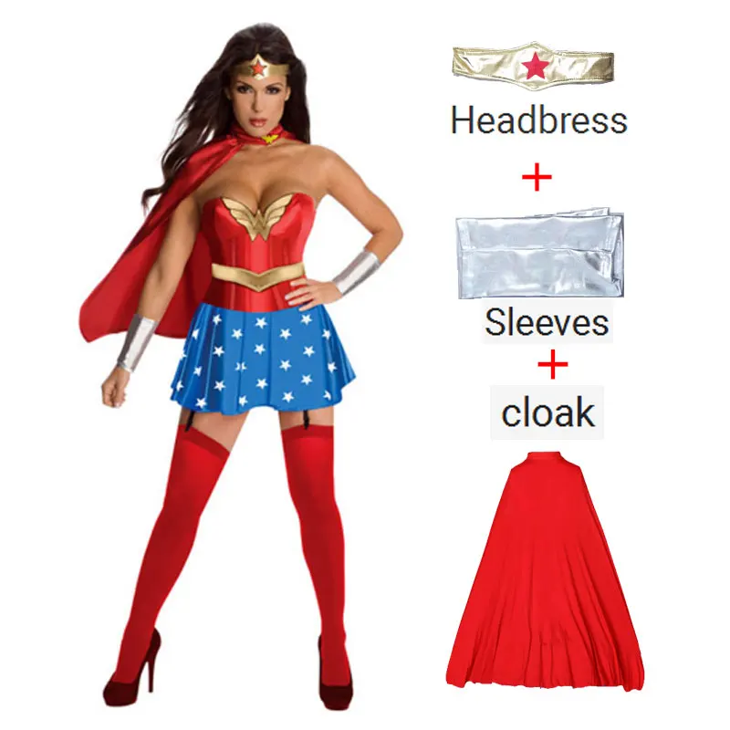 Новый Супер Женский чудо костюм для взрослых сексуальный косплея на