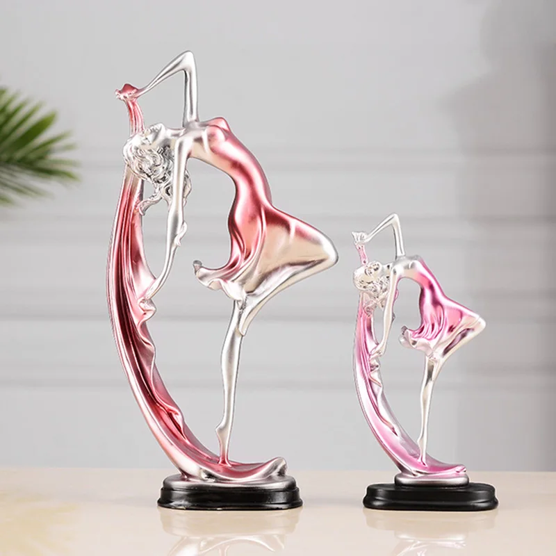 

Resin Statues European-style Creative Home Wine Cabinet Ornaments Modern Minimalist Living Room Office Decoration Craft Gift