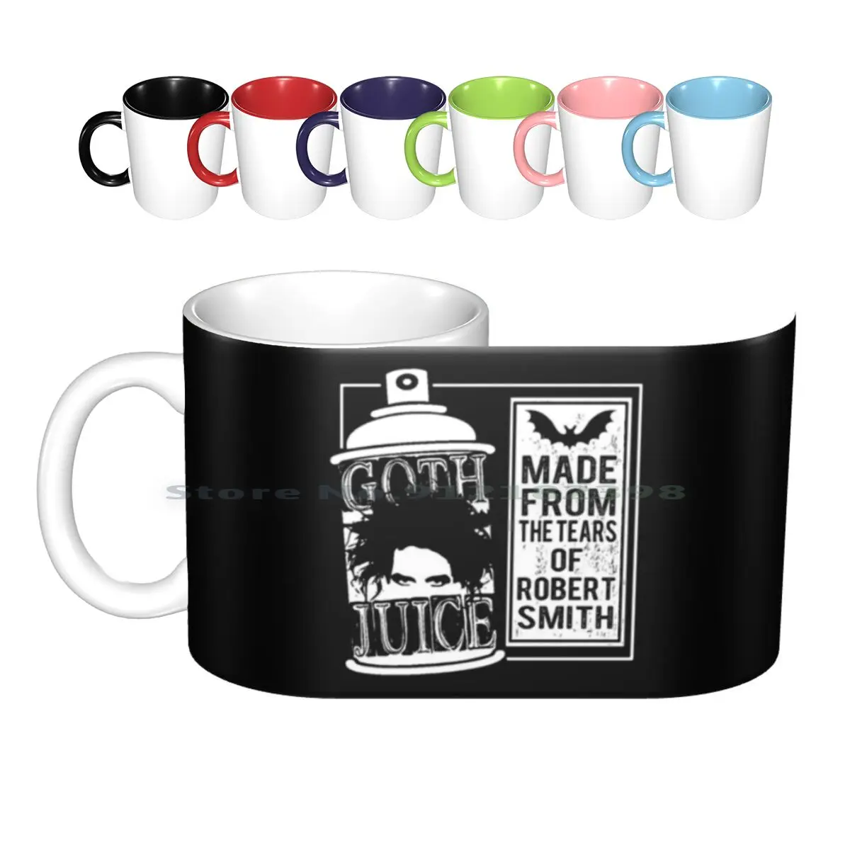 

Goth Juice Ceramic Mugs Coffee Cups Milk Tea Mug Goth Goth Juice Funny Cure Parody Emo Hairspray Music Punk New Wave Gothic