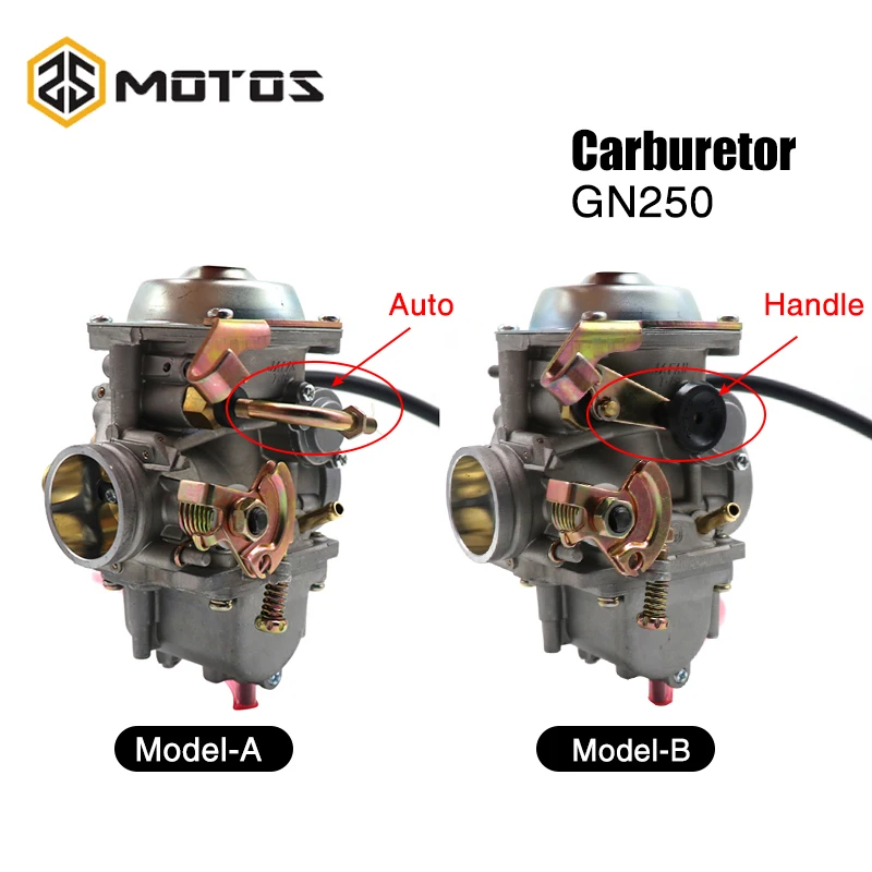 ZS мотоциклетный карбюратор GN250 автоматический/ручной дроссель PD34 34 мм КАРБЮРАТОР