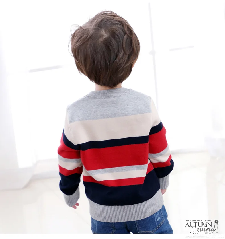 Лидер продаж, весенне-осенние детские свитера г., хлопковые свитера хорошего качества для мальчиков от 1 до 6 лет, детская одежда