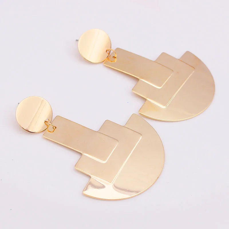 Модные металлические серьги большие в стиле панк украшения для вечеринок