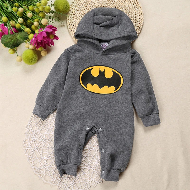 

2020 Spring and Autumn Bat Jumpsuit Hooded Romper Baby Jumpsuit