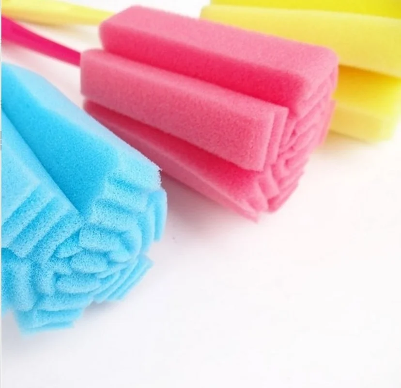 1 ШТ. Длинная ручка Губка Щетка бутылки Кубок Стеклянные Средства для мытья Кухня на.