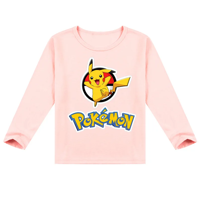 Футболки с изображением Пикачу футболки для мальчиков Модная хлопковая футболка