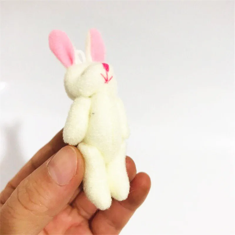 100 шт./лот 6 см мини подвеска плюшевый шарнир кролика | Игрушки и хобби