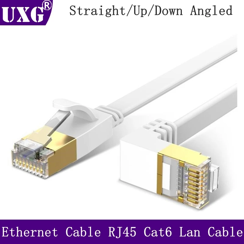 

Ethernet-кабель 90 градусов RJ45 Cat6 Lan-кабель RJ 45, плоский сетевой кабель Патч-корд для модема, роутера, ТВ, патч-панели, ПК, ноутбука