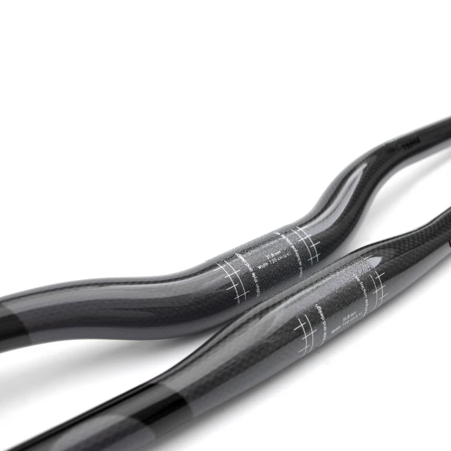 Ullicyc Black Semicircle Logo Sticker 3K Weave Full Carbon Fiber Bike Handlebar Flat/ Rise Bicycle Parts31.8*580-740mm | Спорт и