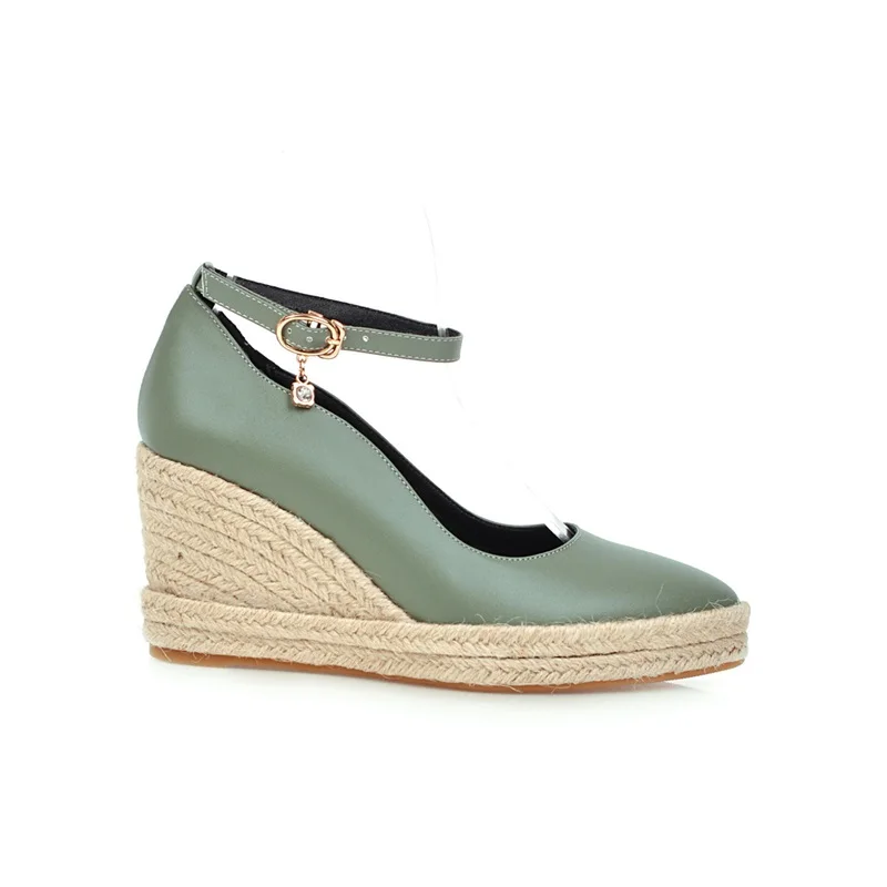

EGONERY Spring New Fashion Women Pumps Outside Super High Heels Platform Round Toe Buckle Women Shoes Drop Shipping Size 32-44