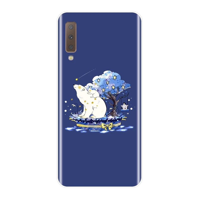 Задняя крышка для Samsung Galaxy A5 A7 2018 A6 A8 Plus милый силиконовый чехол A3 2016 2017|Бамперы| |