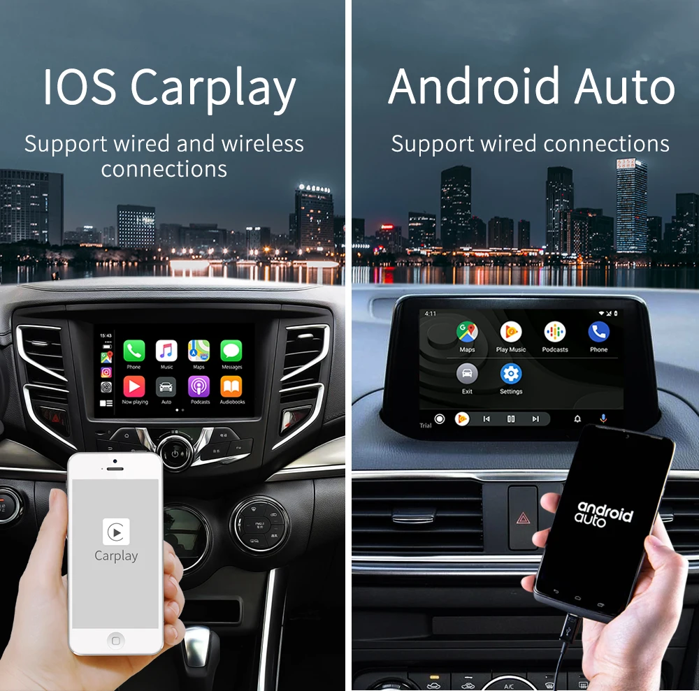 Горячая Распродажа Carlinkit USB внешний порт Carplay для Android Автомагнитола сенсорный экран с системой iOS Carplay Новая версия обновления