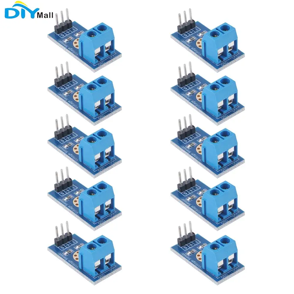 10pcs/lot Voltage Detection Sensor Module Test Electronic Bricks DC 0 25V for Arduino|Модули для умного дома| |