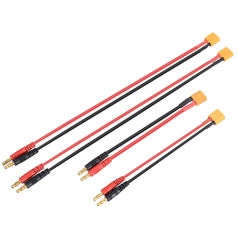 1 шт. XT60 штекер до 4 мм разъемы линия 12AWG/14AWG зарядный кабель 15 см/30 см литиевая батарея баланс зарядки адаптер линия
