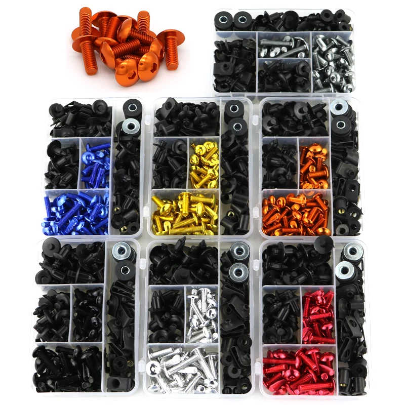 

Fit For Suzuki KATANA 600 750 KATANA GSXF650 GSXF1100 Motorcycle Complete Fairing Bolts Kit Fairing Clips Windshield Bolt M5 M6