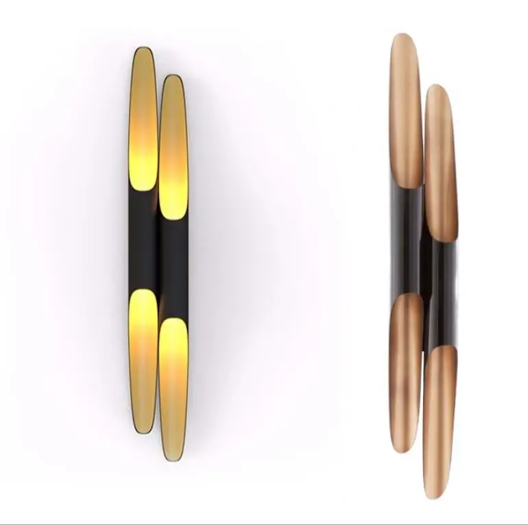 Креативный современный настенный светильник в форме бамбука бра светодиодное