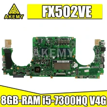 90NB0F10-R01200 Motherboard For Asus FX502VE FX502VD FX502V Laptop Motherboard Mainboard  8GB-RAM i5-7300HQ GTX1050TI (V4G)
